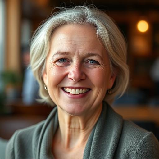 Portrett av Anne Johansen, fornøyd kunde
